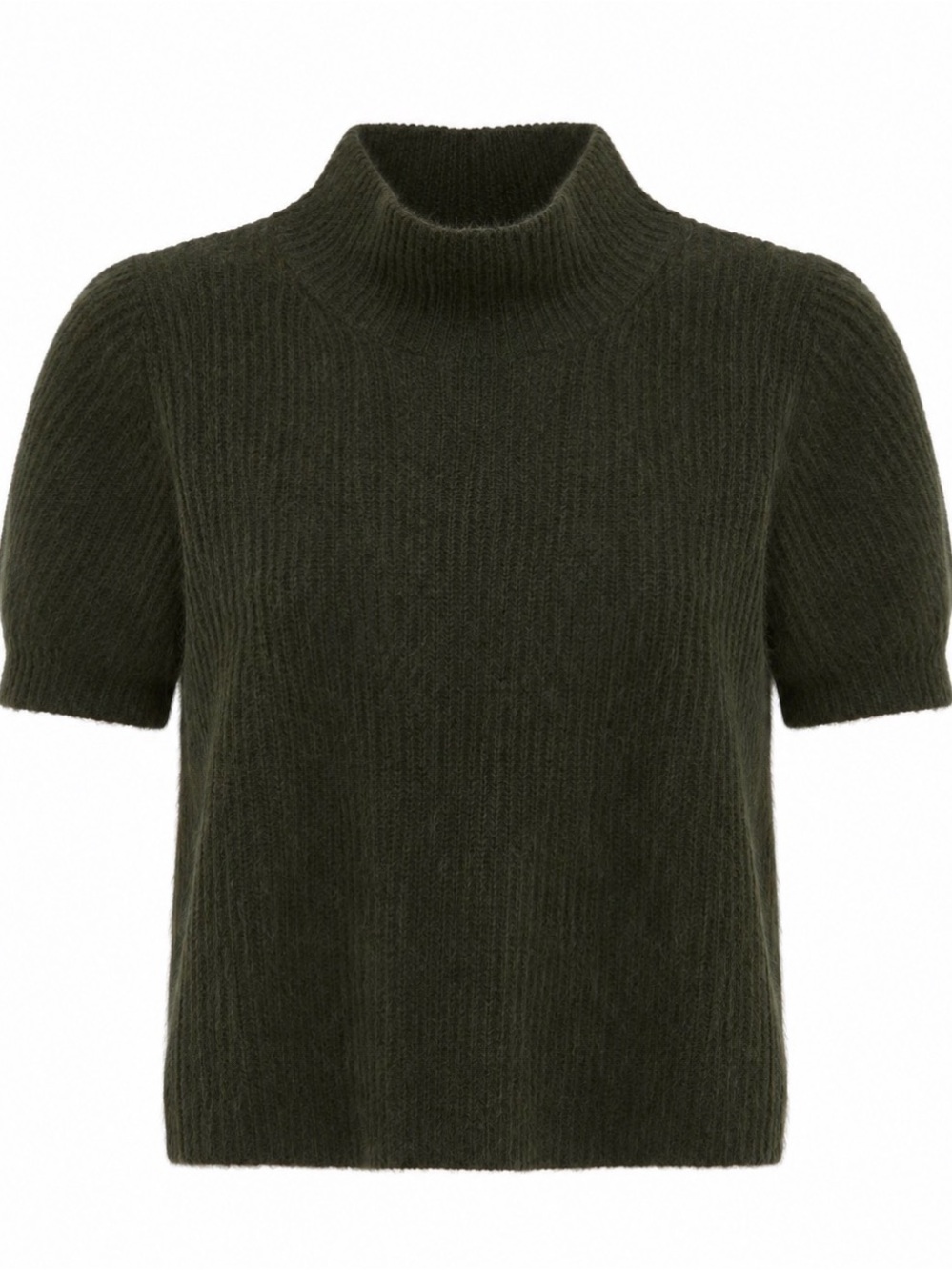 Vintage 90's Company Ellen Tracy Angora Sweater, Sz S, Earthy Forest Green, Halo